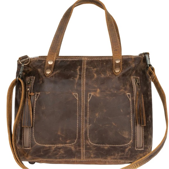 MYRA ULTIMATE CHOICE Leather Tote Western Coastal Cowgirl Rodeo Vibes - Picture 9 of 9